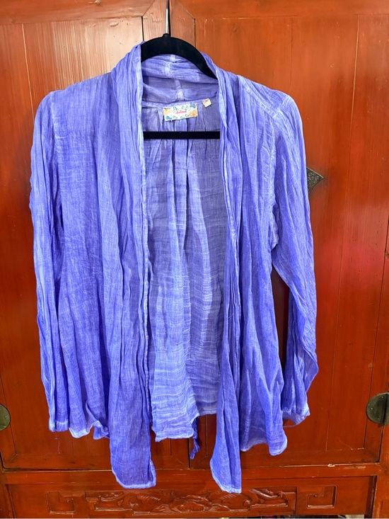 Dolma Jackets & Blazers - Dolma “Tissue” Weight Lavender Women’s Jacket, Tie Front or Back